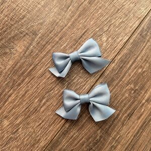 Elegant Blue Hair Bows for Kids